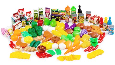 Plastikowe warzywa owoce do kuchni 120 szt Plastikowe warzywa owoce do kuchni 120 szt