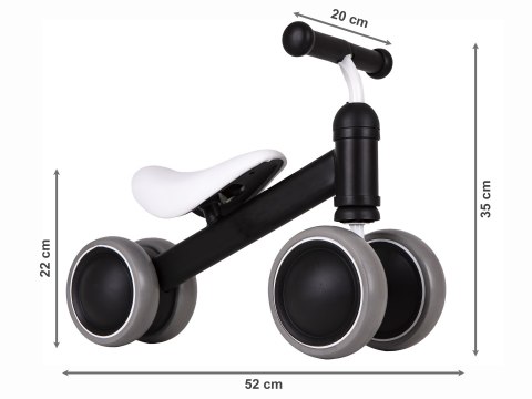 Rowerek biegowy mini rower Practise Black ECOTOYS