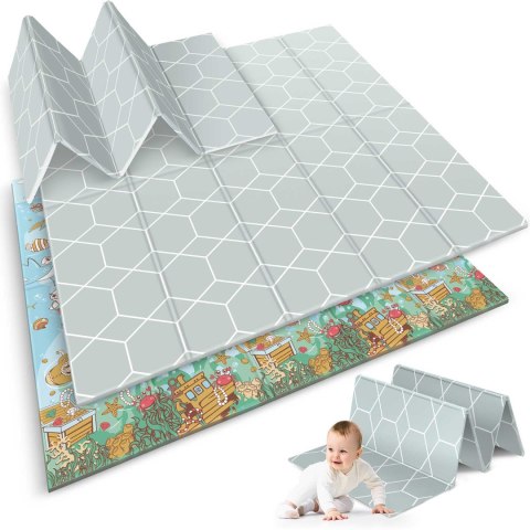 Mata piankowa składana 200 x 180 x 1 cm Nukido NK-340 ocean Mata piankowa składana 200 x 180 x 1 cm Nukido NK-340 ocean