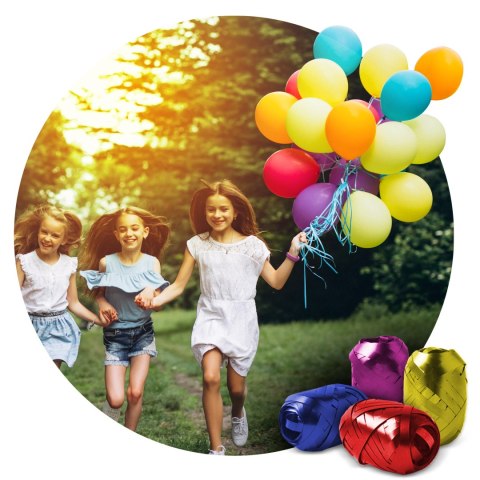 Butla z helem 0,20m3 z balonami i wstążką Butla z helem 0,20m3 z balonami i wstążką