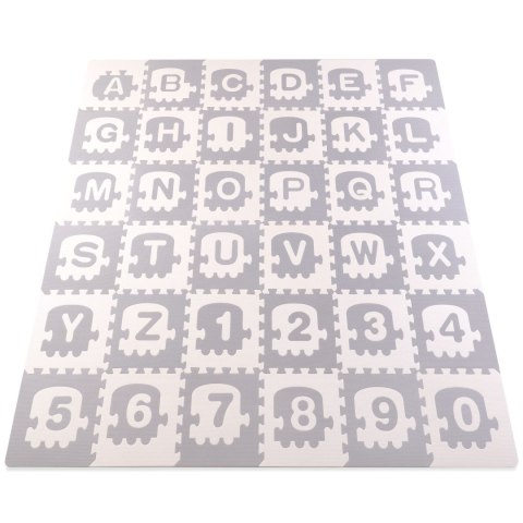 Duża mata piankowa, puzzle, pociąg, literki 36 szt. Duża mata piankowa, puzzle, pociąg, literki 36 szt.