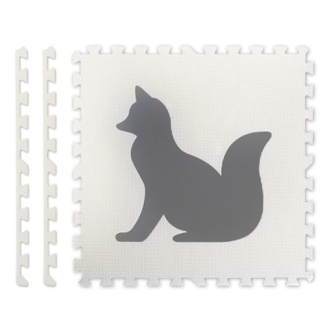 Duża mata piankowa, puzzle, zwierzątka białe i szare 6 szt. Duża mata piankowa, puzzle, zwierzątka białe i szare 6 szt.