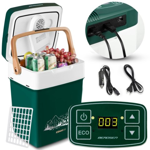 Lodówka turystyczna Berdsen Icemax 32 litry tryb ECO - zielona Lodówka turystyczna Berdsen Icemax 32 litry tryb ECO - zielona