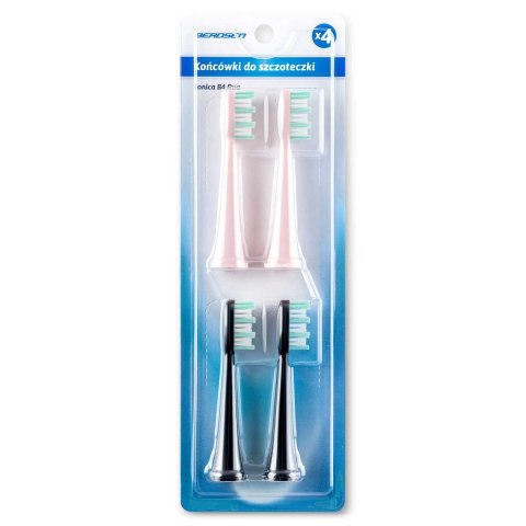 Końcówki do szczoteczki sonicznej Berdsen DUO 4 szt. Końcówki do szczoteczki sonicznej Berdsen DUO 4 szt.