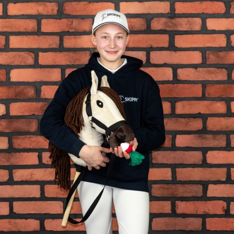 Konik na kiju z kantarem - Hobby Horse Skippi - Biszkopt - A3 - prezent