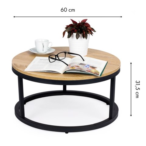 Stolik kawowy loft nowoczesny industrialny 60 cm Stolik kawowy loft nowoczesny industrialny 60 cm