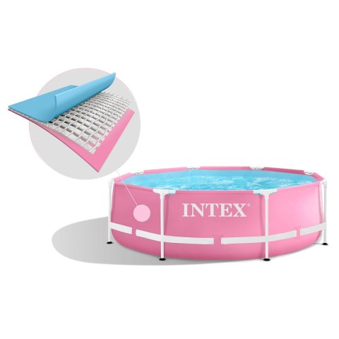 Basen stelażowy okrągły dla dzieci 244x76 cm różowy INTEX 28290 Basen stelażowy okrągły dla dzieci 244x76 cm różowy INTEX 28290