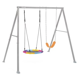Huśtawka ogrodowa podwójna plac zabaw dla dzieci bocianie gniazdo INTEX 44126