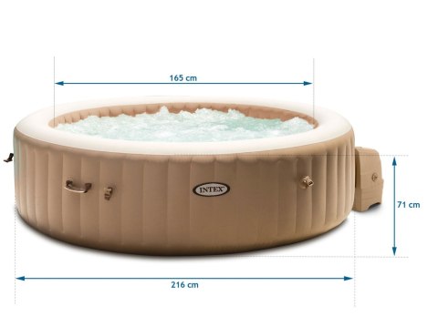 Nadmuchiwanejacuzzi hydromasaż 6 os. 216x71 cm akcesoria premium INTEX 28428