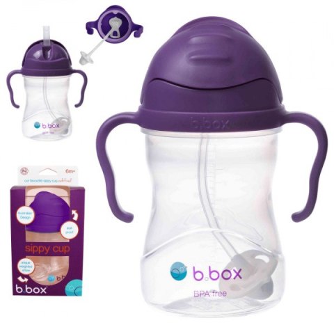 B.BOX BB00504 Bidon ze słomką 240 ml grape B.BOX BB00504 Bidon ze słomką 240 ml grape