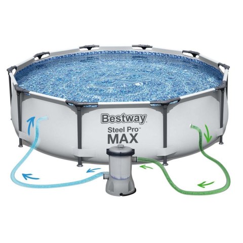 Basen ogrodowy stelażowy 366 x 76 cm 9w1 Bestway 56416 Basen ogrodowy stelażowy 366 x 76 cm 9w1 Bestway 56416