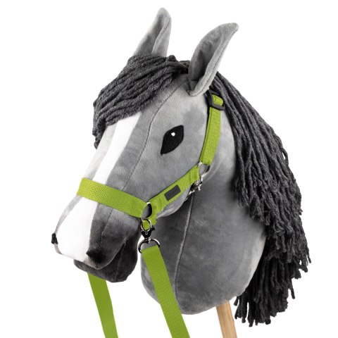 Zestaw Skippi - Hobby Horse szary i dodatkowy kantar - jasny zielony Zestaw Skippi - Hobby Horse szary i dodatkowy kantar - jasny zielony