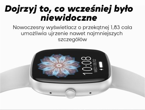 Smartwatch Damski GRAVITY GT18-1 Różowy Pasek Silikonowy + Czarny Pasek Smartwatch Damski GRAVITY GT18-1 Różowy Pasek Silikonowy + Czarny Pasek
