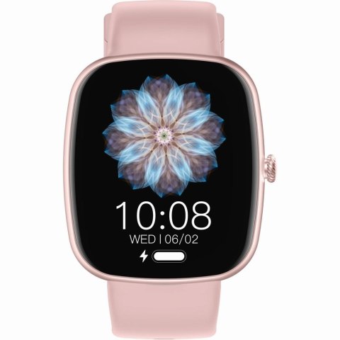 Smartwatch Damski GRAVITY GT18-2 Różowy Pasek Silikonowy + Biały Pasek Smartwatch Damski GRAVITY GT18-2 Różowy Pasek Silikonowy + Biały Pasek