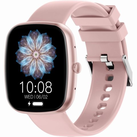 Smartwatch Damski GRAVITY GT18-2 Różowy Pasek Silikonowy + Biały Pasek Smartwatch Damski GRAVITY GT18-2 Różowy Pasek Silikonowy + Biały Pasek