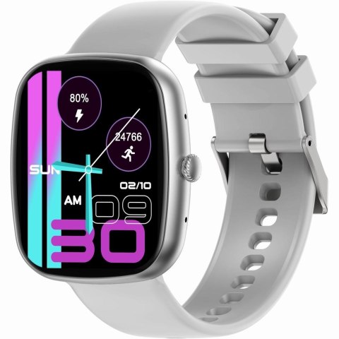 Smartwatch Damski GRAVITY GT18-5 Czarny Pasek Silikonowy + Szary Pasek Smartwatch Damski GRAVITY GT18-5 Czarny Pasek Silikonowy + Szary Pasek