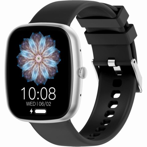 Smartwatch Damski GRAVITY GT18-5 Czarny Pasek Silikonowy + Szary Pasek Smartwatch Damski GRAVITY GT18-5 Czarny Pasek Silikonowy + Szary Pasek