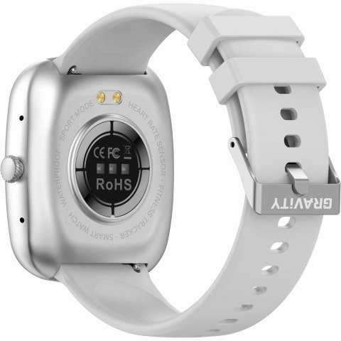 Smartwatch Damski GRAVITY GT18-5 Czarny Pasek Silikonowy + Szary Pasek Smartwatch Damski GRAVITY GT18-5 Czarny Pasek Silikonowy + Szary Pasek