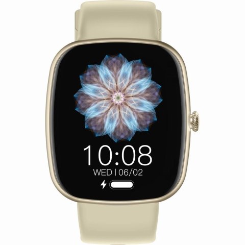 Smartwatch Damski GRAVITY GT18-7 Beżowy Pasek Silikonowy + Czarny Pasek Smartwatch Damski GRAVITY GT18-7 Beżowy Pasek Silikonowy + Czarny Pasek