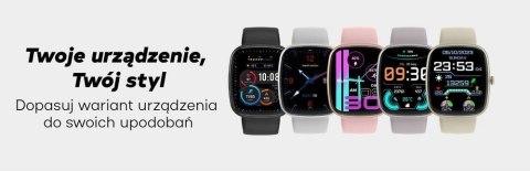 Smartwatch Męski GRAVITY GT18-6 Czarny Pasek Silikonowy + Granatowy Pasek Smartwatch Męski GRAVITY GT18-6 Czarny Pasek Silikonowy + Granatowy Pasek
