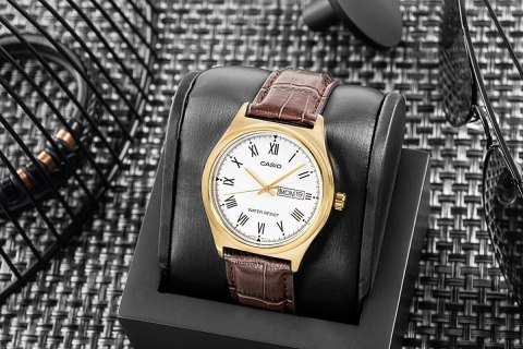Zegarek Męski CASIO MTP-V006GL-7BUDF + BOX Zegarek Męski CASIO MTP-V006GL-7BUDF + BOX