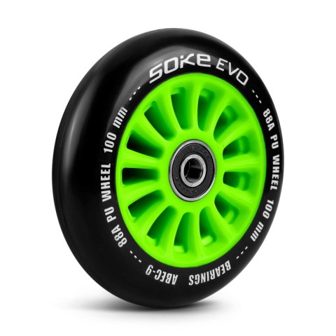 Kółka do hulajnogi 100 mm zielone 2 szt. Kółka do hulajnogi 100 mm zielone 2 szt.